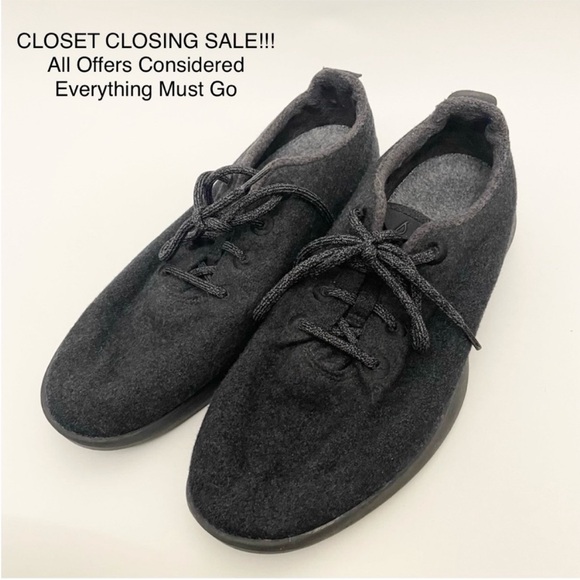 Allbirds Wool Runners Grey Merino Lace Up Casual Athletic Athleisure Sneakers 11 - Picture 1 of 13